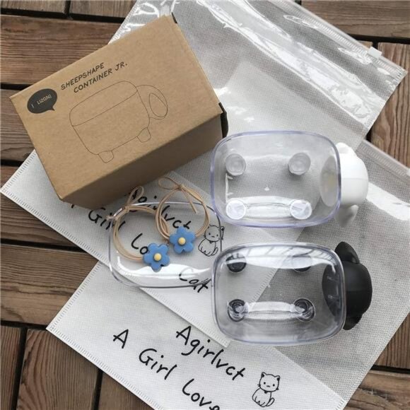 2 Pack Cotton Ball Holder Dispenser,Acrylic Qtip Containers Storage Organizer - Picture 7 of 8